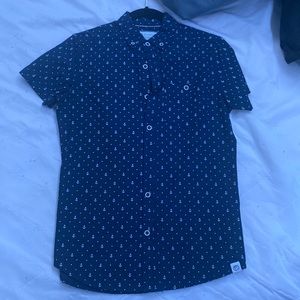 Free planet button down short sleeve